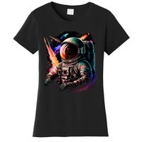 United States Astronaut With Rockets Women's T-Shirt