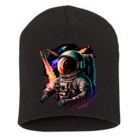 United States Astronaut With Rockets Short Acrylic Beanie