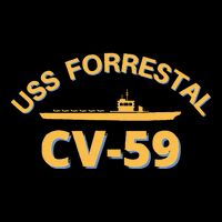 United States Aircraft Carrier Cv59 Uss Forrestal Backpack