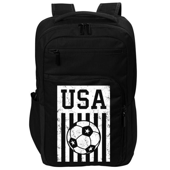 USA Soccer American Flag Soccer Fan Impact Tech Backpack