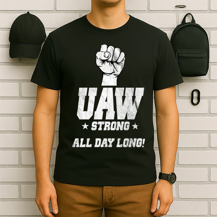 Uaw Strong All Day Long United Auto Workers T-Shirt