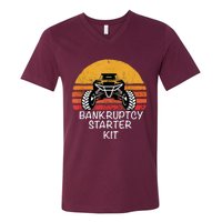 UTV SXS ATV FUNNY SIDE BY SIDE BK STARTER KIT V-Neck T-Shirt