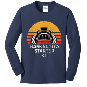 UTV SXS ATV FUNNY SIDE BY SIDE BK STARTER KIT Kids Long Sleeve Shirt