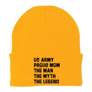 U S Army Proud Mom The The Myth The Legend Gift Knit Cap Winter Beanie