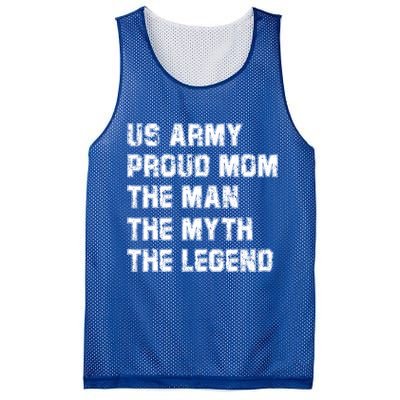 U S Army Proud Mom The The Myth The Legend Gift Mesh Reversible Basketball Jersey Tank