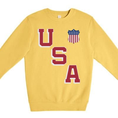 USA Soccer American Team Jersey Premium Crewneck Sweatshirt