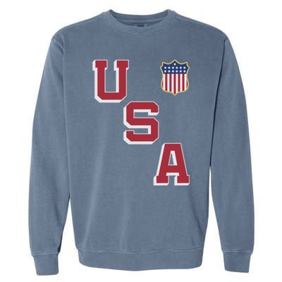 USA Soccer American Team Jersey Garment-Dyed Sweatshirt