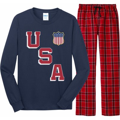 USA Soccer American Team Jersey Long Sleeve Pajama Set