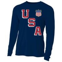 USA Soccer American Team Jersey Cooling Performance Long Sleeve Crew