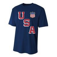 USA Soccer American Team Jersey Performance Sprint T-Shirt