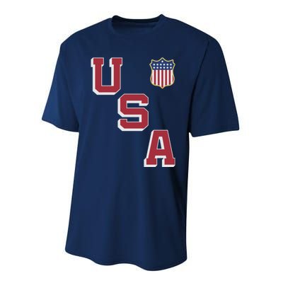 USA Soccer American Team Jersey Performance Sprint T-Shirt