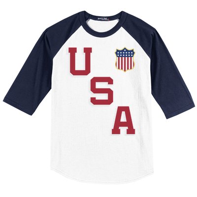 USA Soccer American Team Jersey Baseball Sleeve Shirt