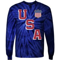 USA Soccer American Team Jersey Tie-Dye Long Sleeve Shirt