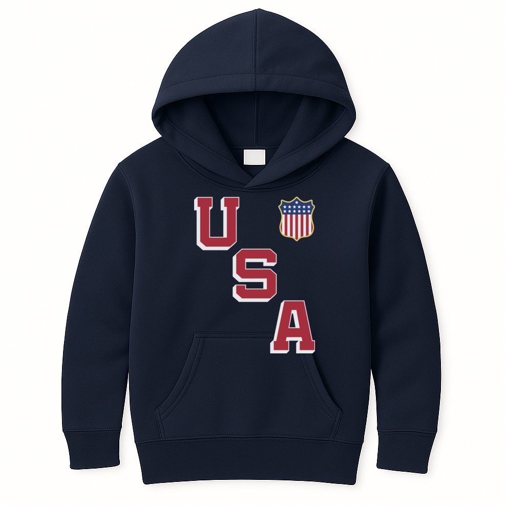 USA Soccer American Team Jersey Kids Hoodie
