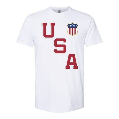 USA Soccer American Team Jersey Softstyle CVC T-Shirt