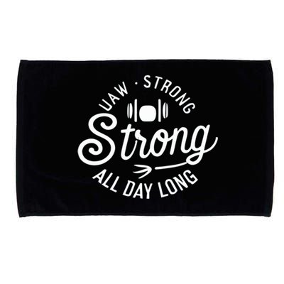 Uaw Strong All Day Long Microfiber Hand Towel