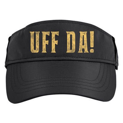 UFFDA Scandinavian American Exclamation Norwegian Adult Drive Performance Visor