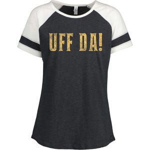 UFFDA Scandinavian American Exclamation Norwegian Enza Ladies Jersey Colorblock Tee