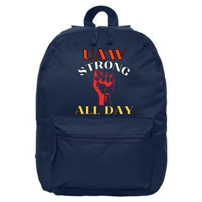 Uaw Strong All Day Long 16 in Basic Backpack