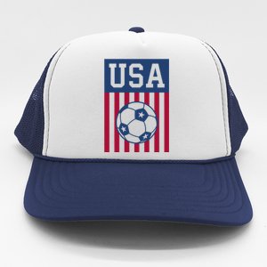 Usa Soccer American Soccer Fan Trucker Hat