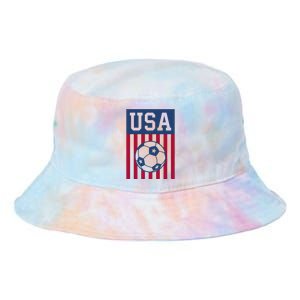 Usa Soccer American Soccer Fan Tie Dye Newport Bucket Hat