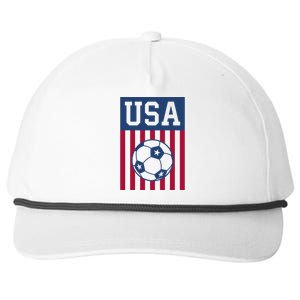 Usa Soccer American Soccer Fan Snapback Five-Panel Rope Hat