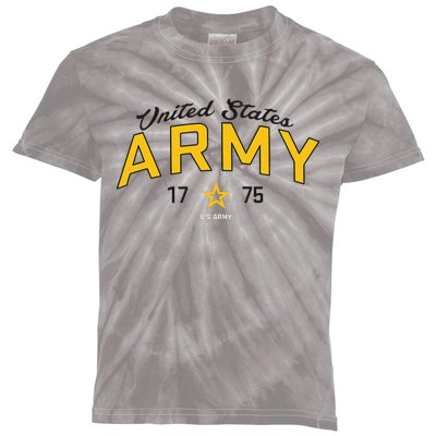 United States Army Military Green Star Kids Tie-Dye T-Shirt