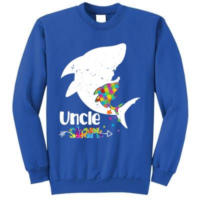 Uncle Shark Autism Awareness Cute Gift For Mom Mother Gift Sweatshirt