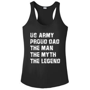 U S Army Proud Dad The The Myth The Legend Gift Ladies PosiCharge Competitor Racerback Tank