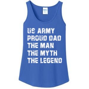 U S Army Proud Dad The The Myth The Legend Gift Ladies Essential Tank