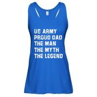 U S Army Proud Dad The The Myth The Legend Gift Ladies Essential Flowy Tank