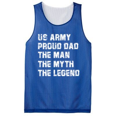 U S Army Proud Dad The The Myth The Legend Gift Mesh Reversible Basketball Jersey Tank