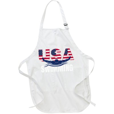 Usa Swimming Athlete Summer Us Swim Aquatic Sport Letters Apron