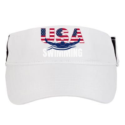 Usa Swimming Athlete Summer Us Swim Aquatic Sport Letters Adult Drive Performance Visor