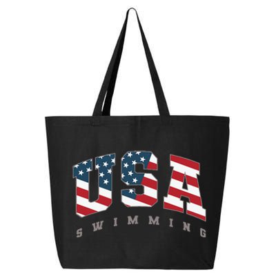 Usa Swimming American Flag Team Sport Athlete Support 25L Jumbo Tote