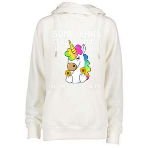 Unicorn Some Aunts Cuss Too Much Its Me Im Some Aunts Gift Womens Funnel Neck Pullover Hood