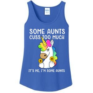 Unicorn Some Aunts Cuss Too Much Its Me Im Some Aunts Gift Ladies Essential Tank