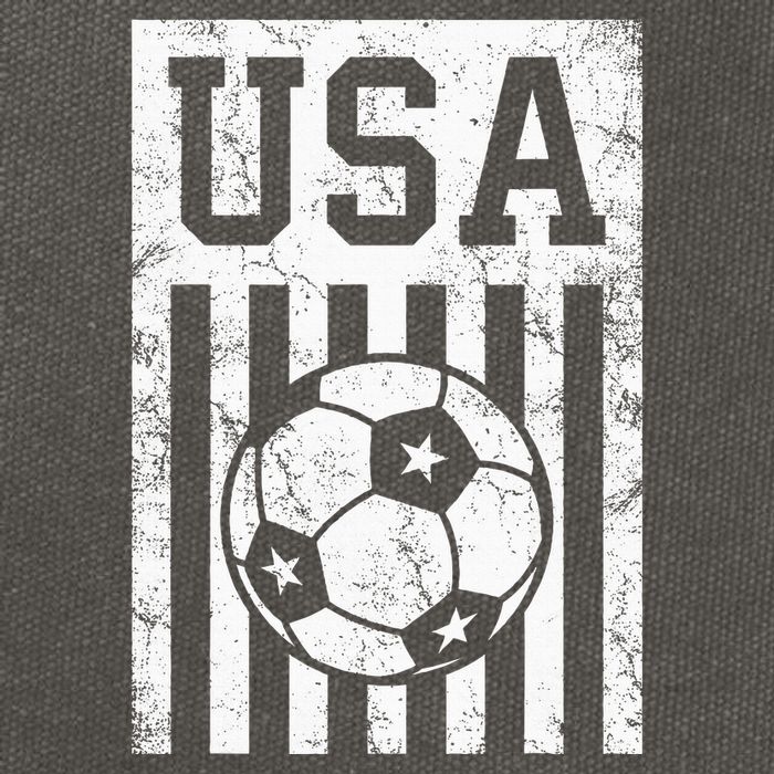 Usa Soccer American Flag American Soccer Fan Cotton Canvas Backpack