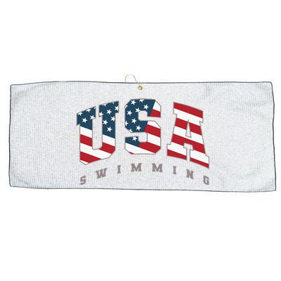 Usa Swimming American Flag Team Sport Athlete Support Large Microfiber Waffle Golf Towel