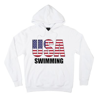 Usa Swimming American Flag Team Sport Support Hoodie