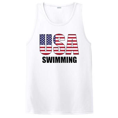 Usa Swimming American Flag Team Sport Support PosiCharge Competitor Tank