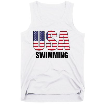 Usa Swimming American Flag Team Sport Support Tank Top