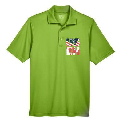 United States And Canada Saying Men's Origin Performance Pique Polo