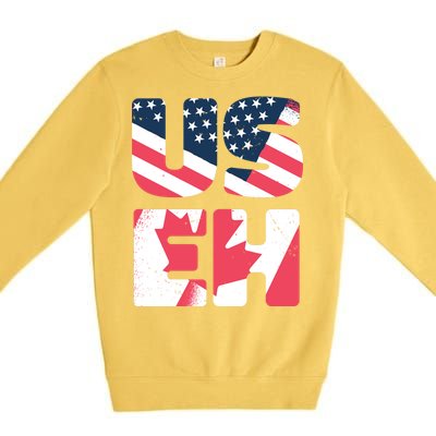 United States And Canada Saying Premium Crewneck Sweatshirt