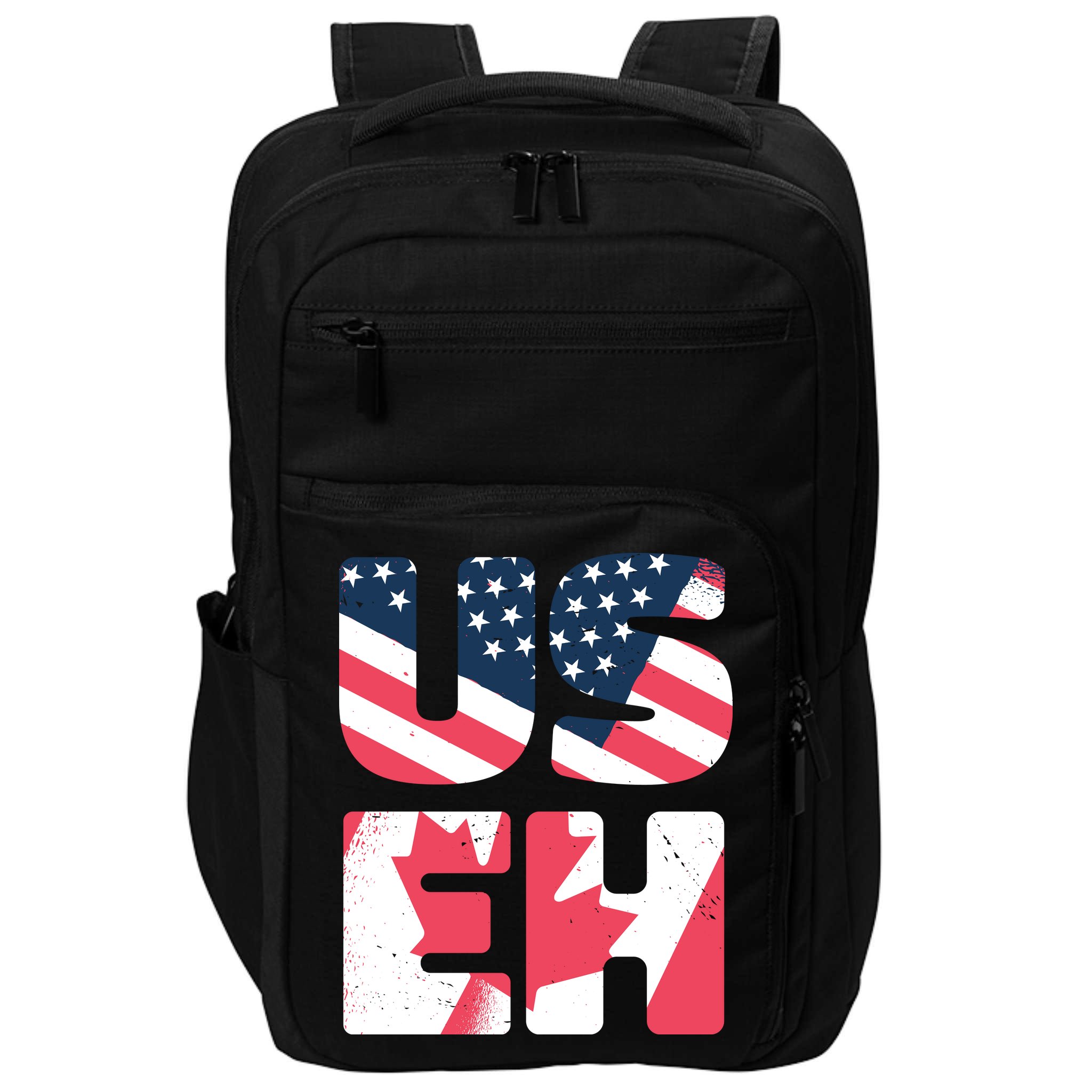United States And Canada Saying Impact Tech Backpack