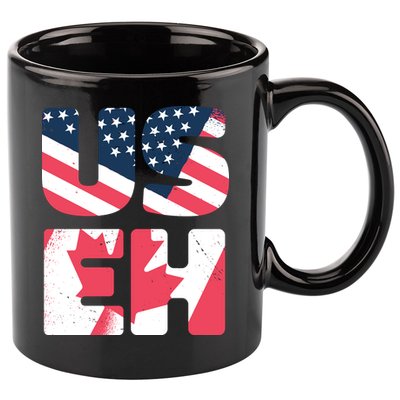 United States And Canada Saying 11oz C Handle Ceramic Mug