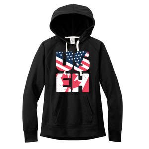 United States And Canada Saying Women's Fleece Hoodie