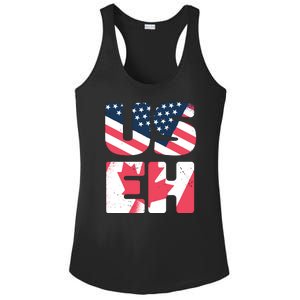 United States And Canada Saying Ladies PosiCharge Competitor Racerback Tank