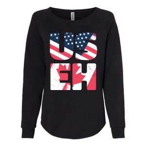 United States And Canada Saying Womens California Wash Sweatshirt