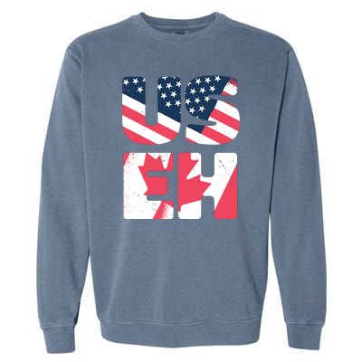 United States And Canada Saying Garment-Dyed Sweatshirt